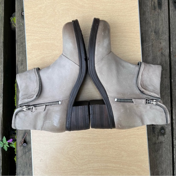 Miz Mooz Swish Leather Ankle Boots In Pebble Sz 40(9-9.5) - Picture 12 of 16